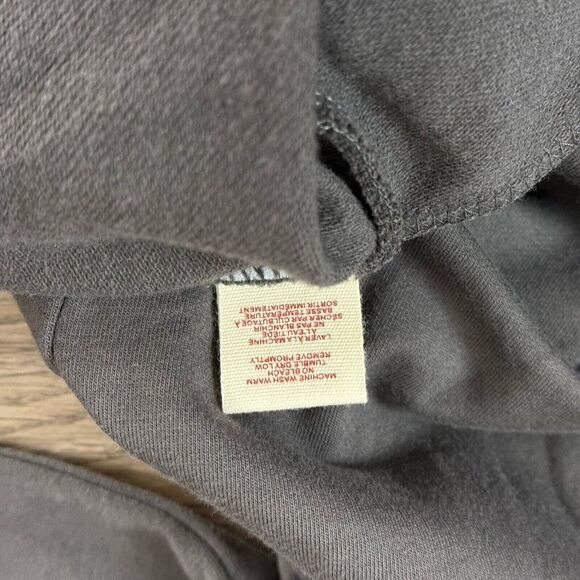 Free People Dress Womens Large Grey FP Mod Tunic Minimal Boho Modest Lagenlook - Picture 5 of 10